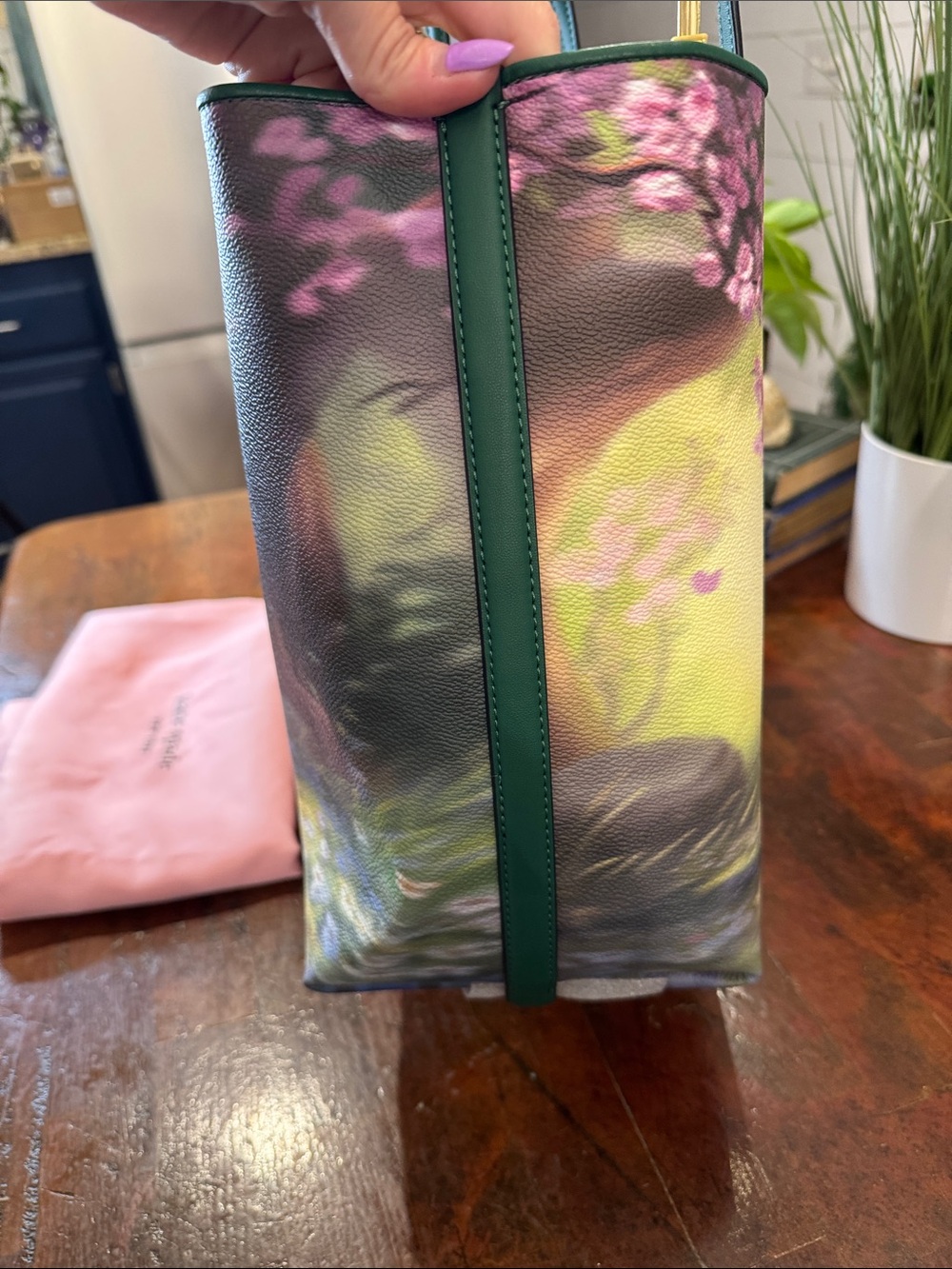 kate spade x Disney Bambi Print Tote with Green Handles - Picture 5 of 14